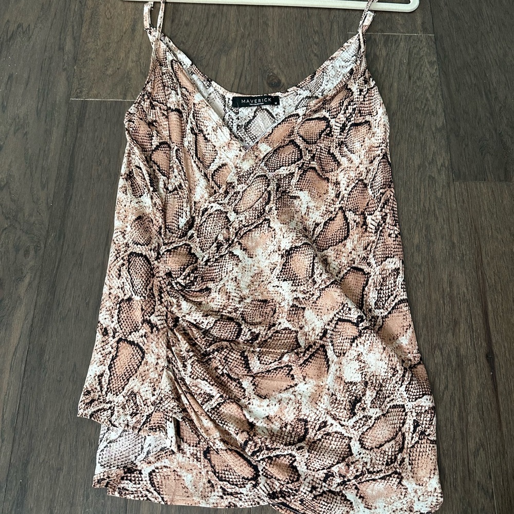 Snake Print Tank Top